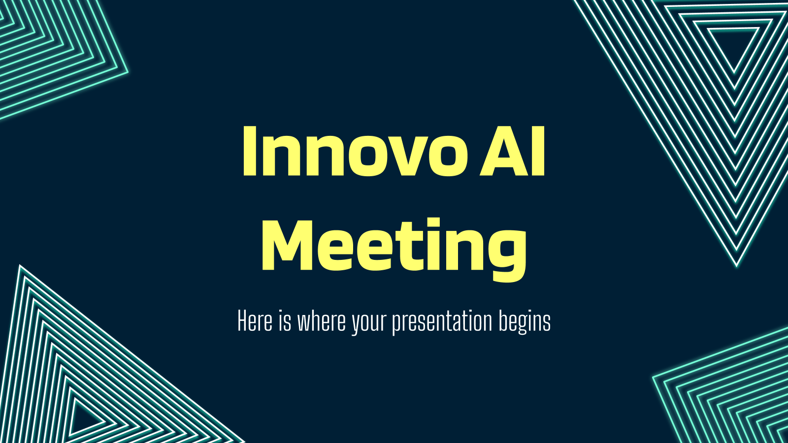 Innovo AI Meeting 和PowerPoint模板